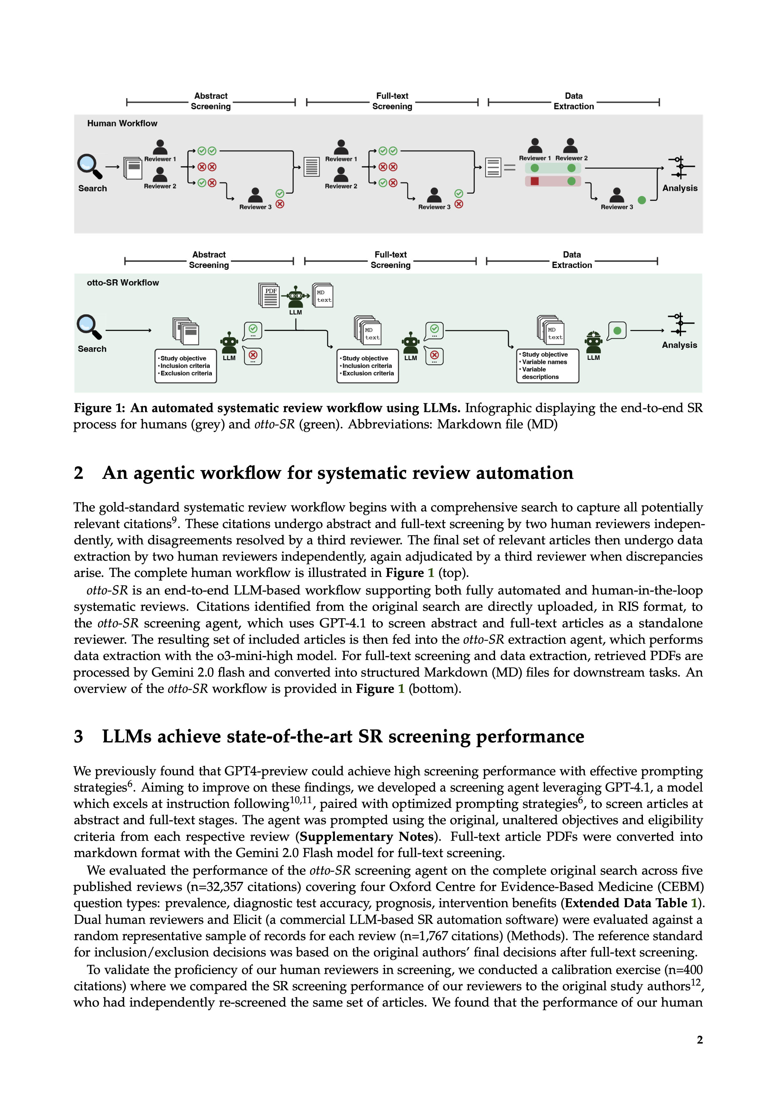 Automation of Systematic Reviews with Large Language Models